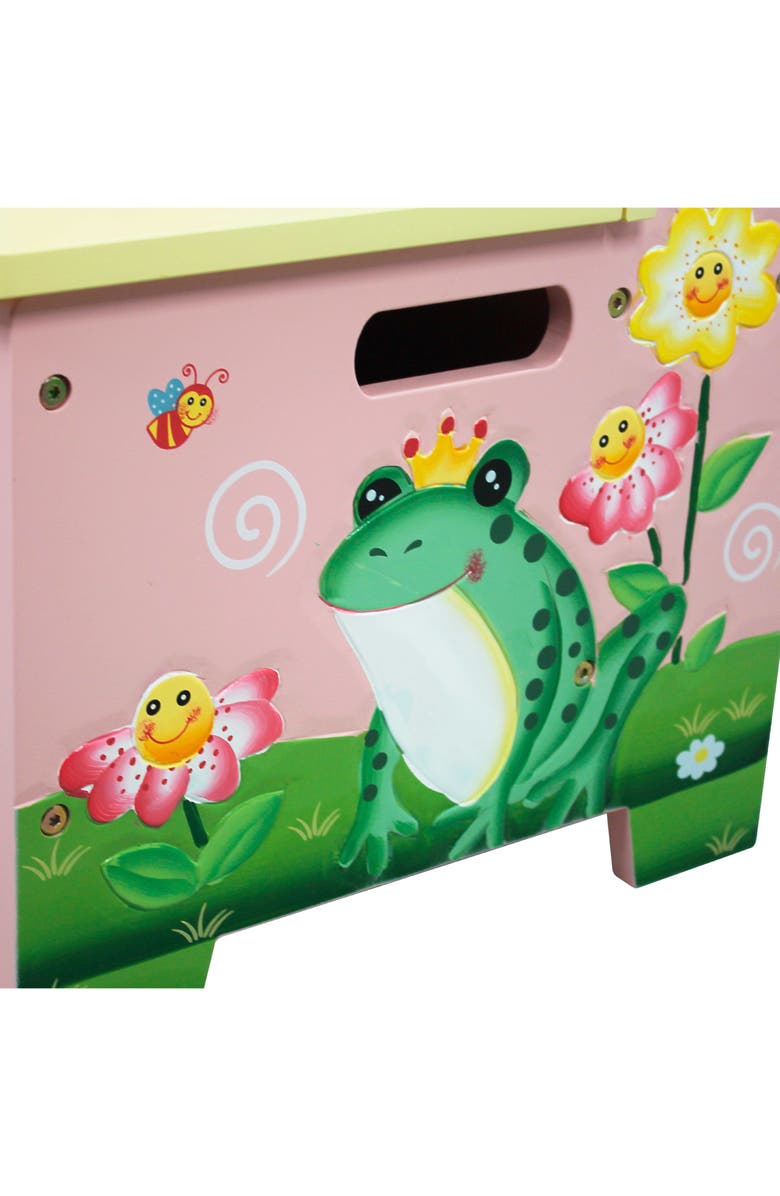 Teamson Kids Fantasy Fields Magic Garden Wood Storage Bench, Alternate, color, 