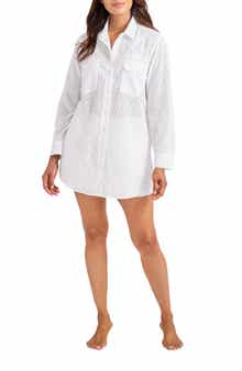 Tommy Bahama Eyelet Cove Organic Cotton Cover-Up Tunic