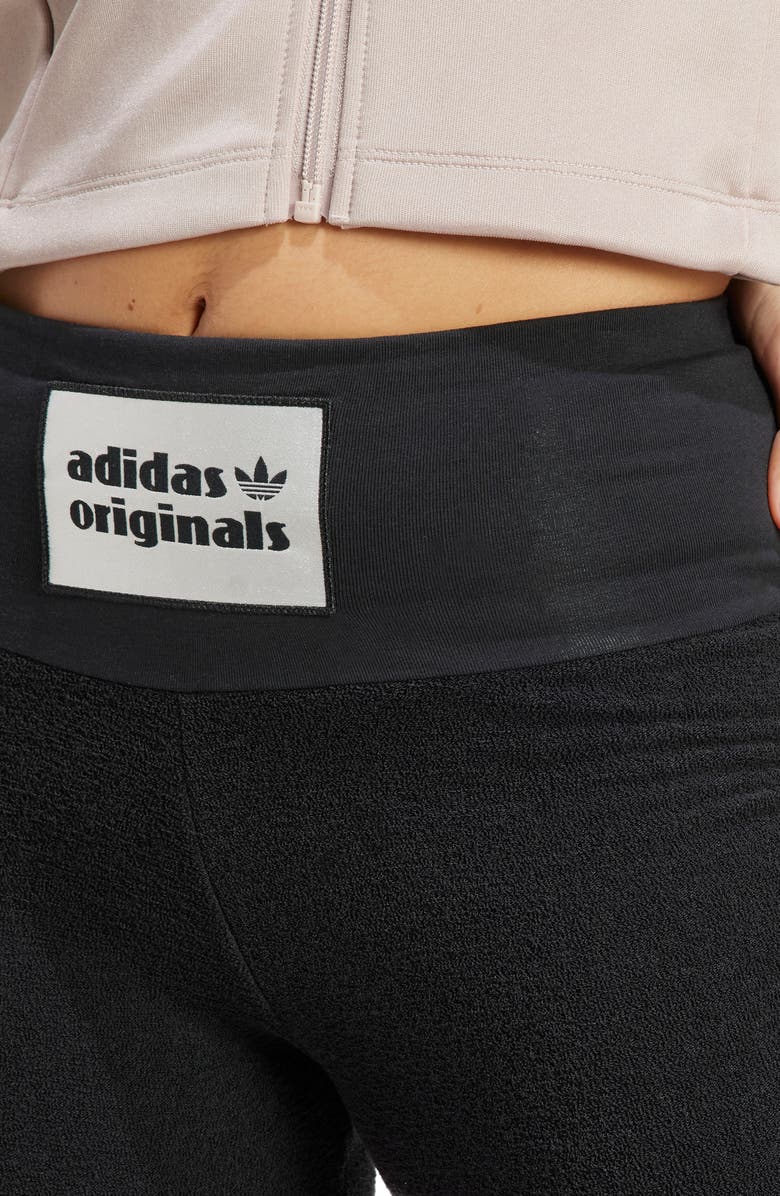 adidas High Waist Terry Bike Shorts, Alternate, color,