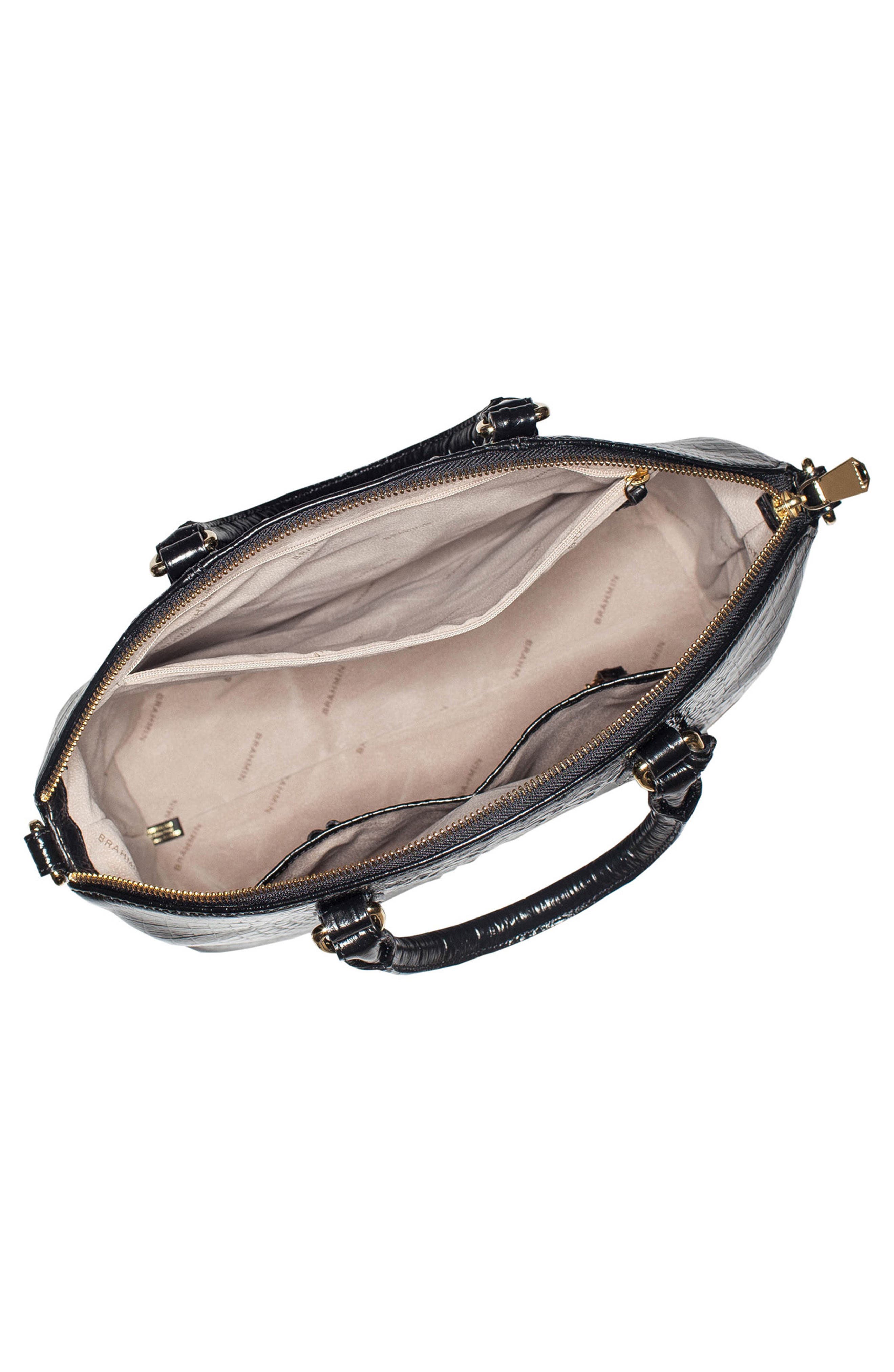 Brahmin Large Duxbury Melbourne Croc Embossed Leather Satchel, Alternate, color, 