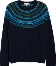 Seasalt Cornwall Annik Fair Isle Wool & Mohair Blend Sweater