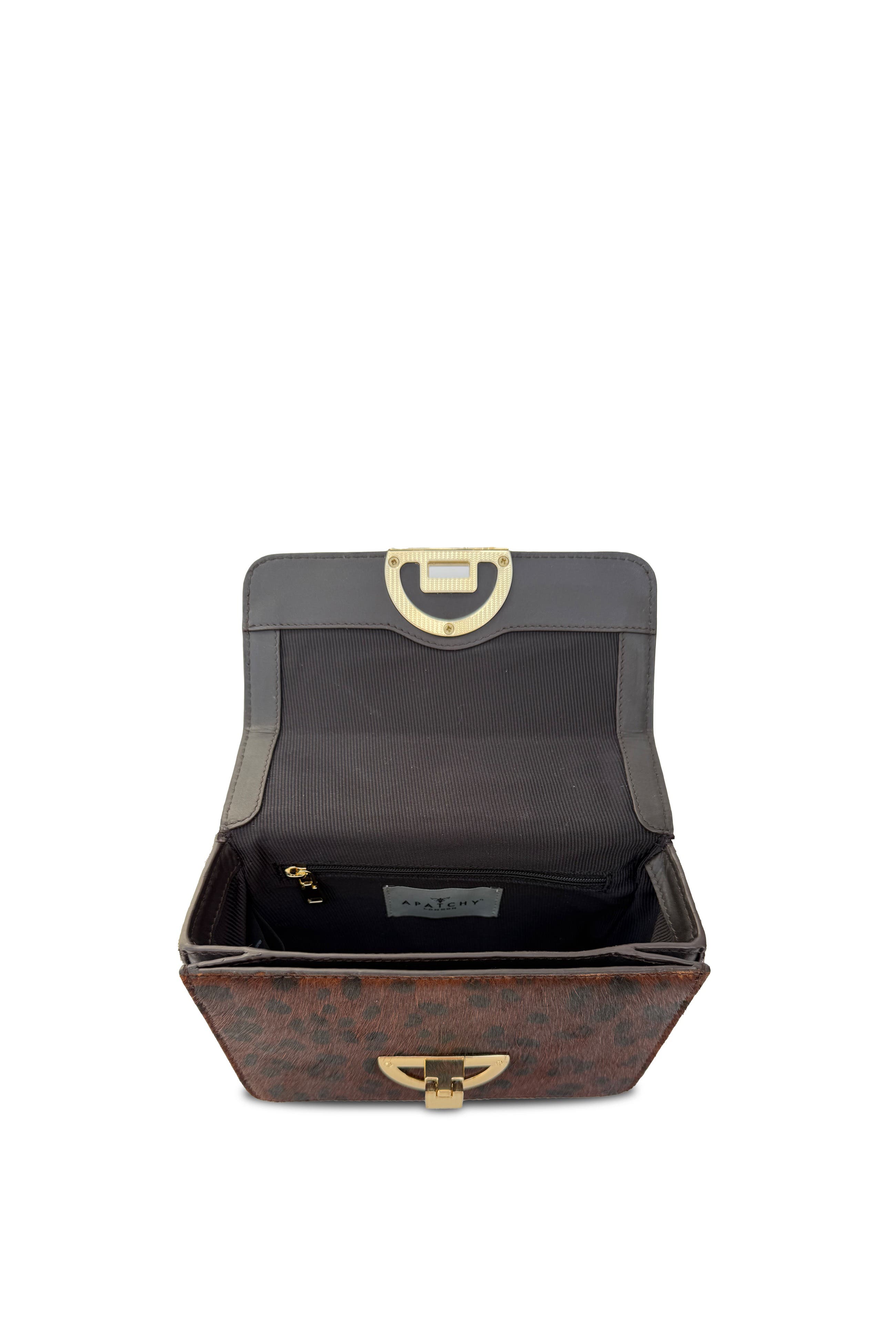 The Tilly Hair-On Leather Bag, Alternate, color, Dark Leopard