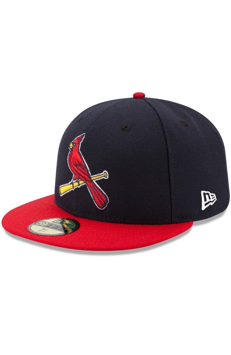 New Era Men's New Era Navy/Red St. Louis Cardinals Alternate 2 Authentic Collection On-Field 59FIFTY Fitted Hat, Main, color, Navy