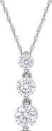 Julianna B. Moissanite Graduated 3-Stone Necklace