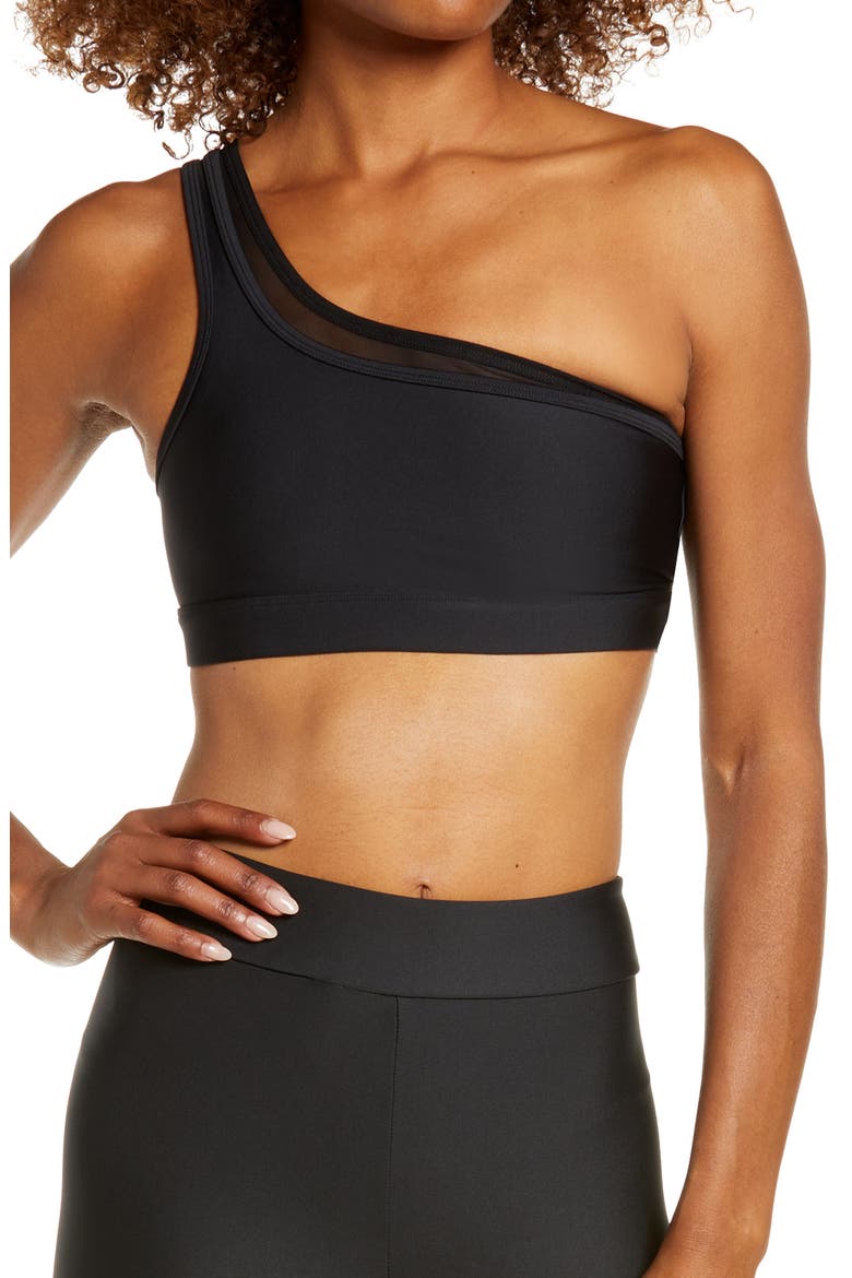 Airlift Excite Sports Bra, Main, color, BLACK