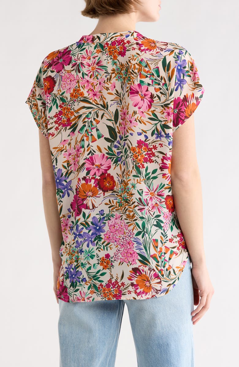 CHENAULT Print Woven Top, Alternate, color, Pink/Purple