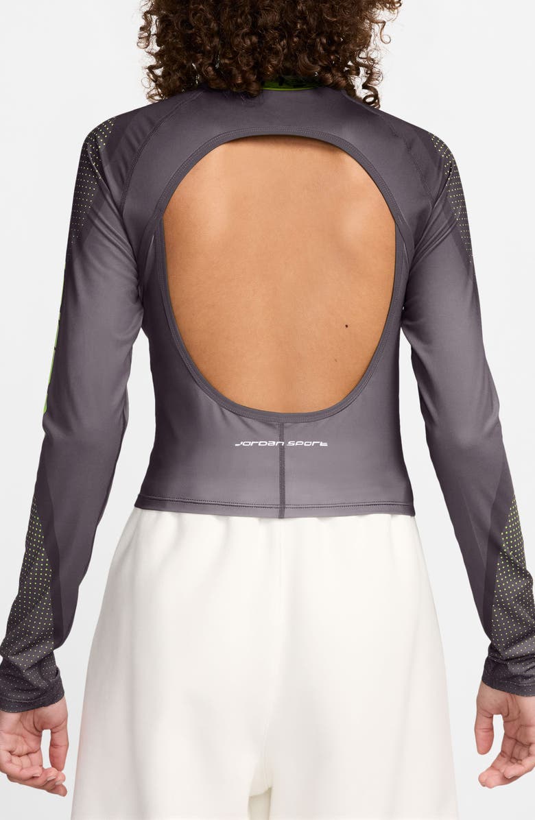 Jordan Dri-FIT Long Sleeve Top, Alternate, color, Off Noir