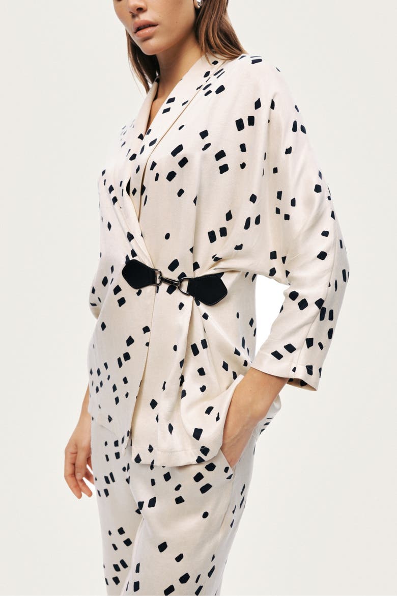 Printed Wrap Jacket, Alternate, color, Multi-Colored