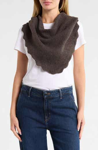 Scalloped Edge Triangle Scarf