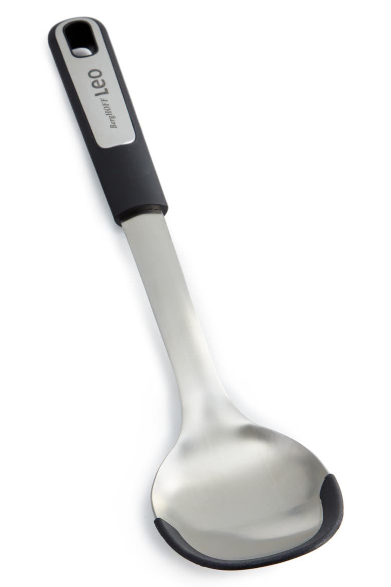 Leo Graphite 13.5-Inch Serving Spoon, Alternate, color, BLACK