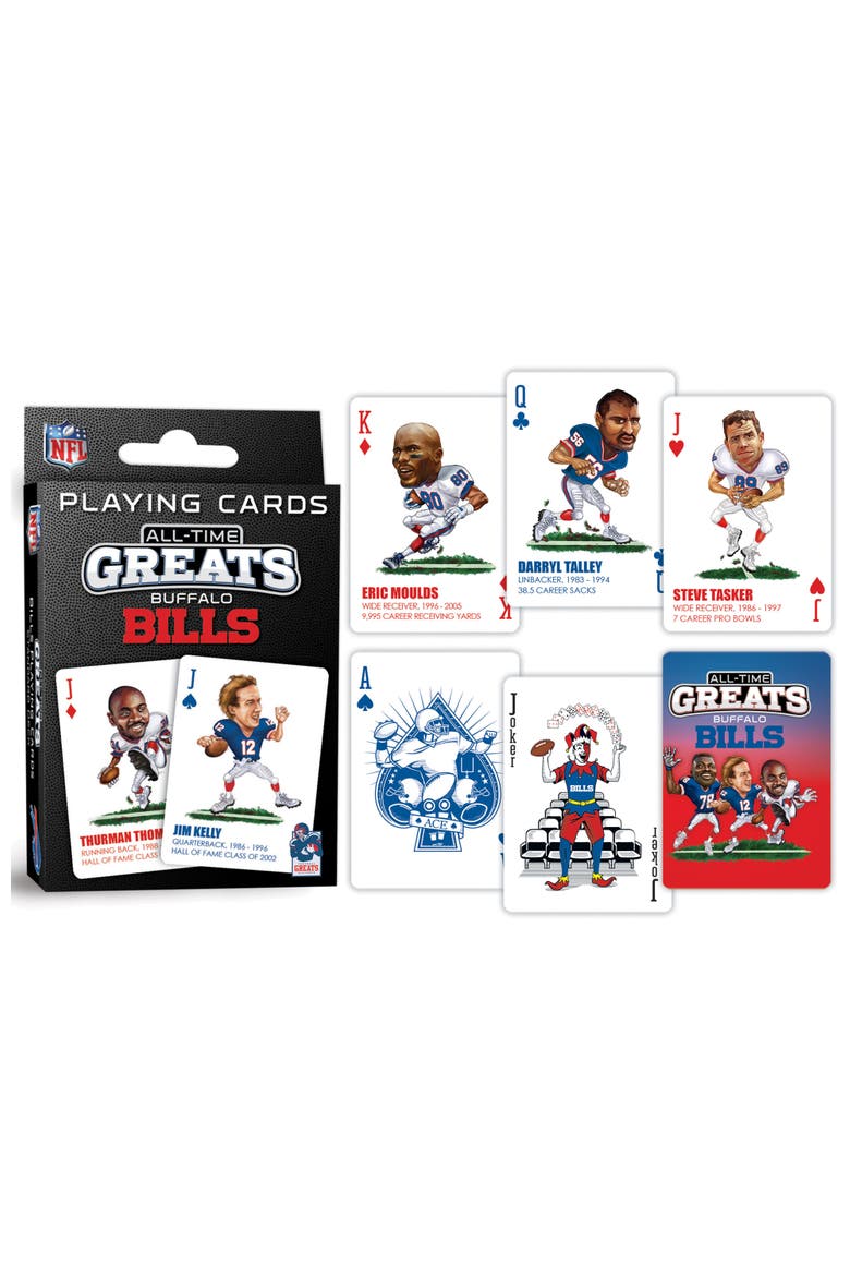 Buffalo Bills All-Time Playing Cards, Alternate, color, Multicolor