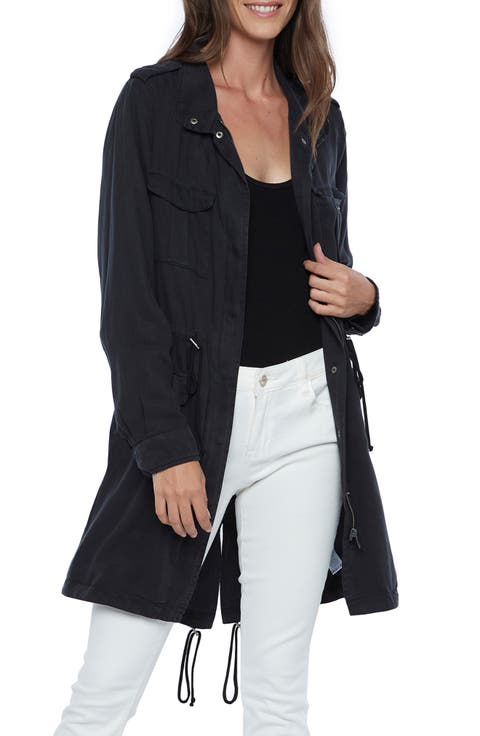 Road Trim Split Hem Zip-Up Jacket