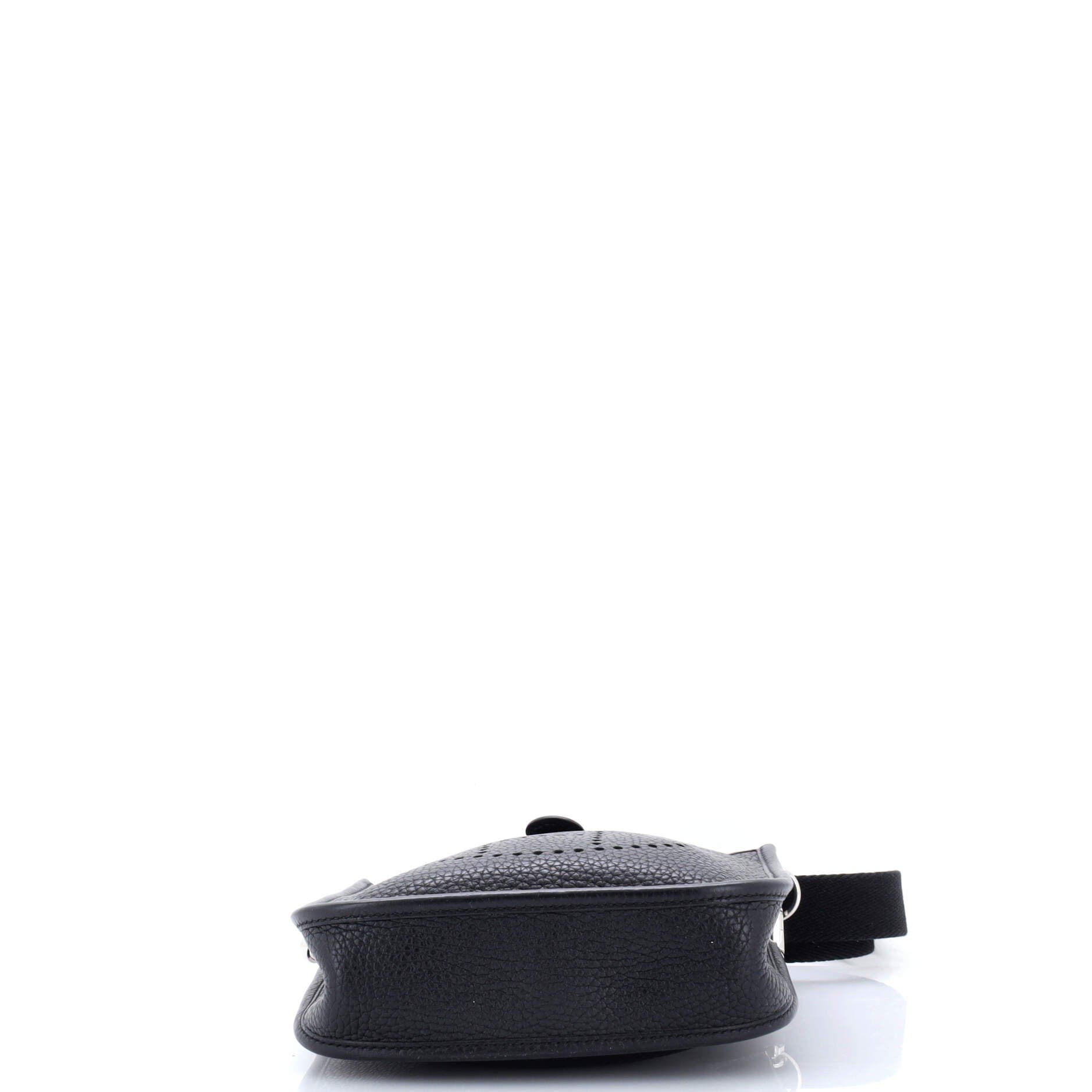 Pre-Owned Hermes Evelyne Bag Gen III Clemence TPM, Alternate, color, Noir