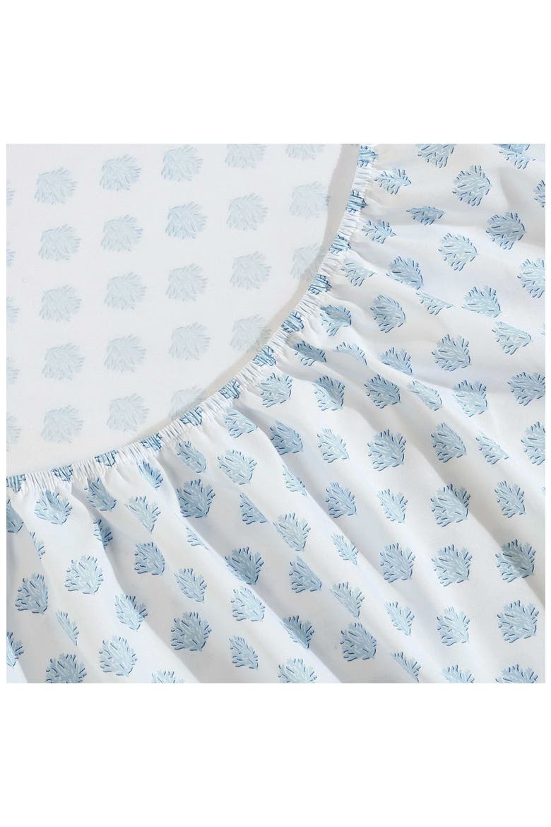 Coastal Coral Print Microfiber Sheet Set, Alternate, color, LT-PASTEL BLUE