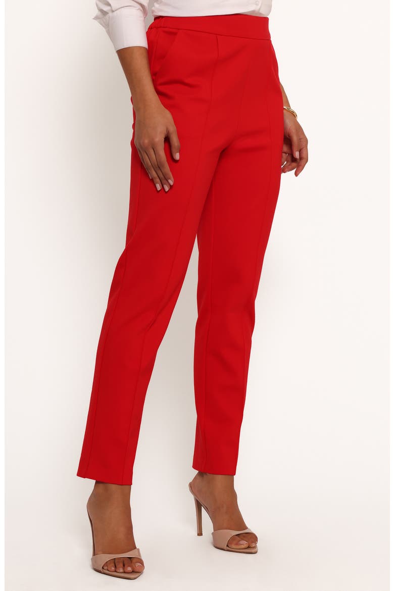 Martina Tapered Leg Pants, Main, color, RED