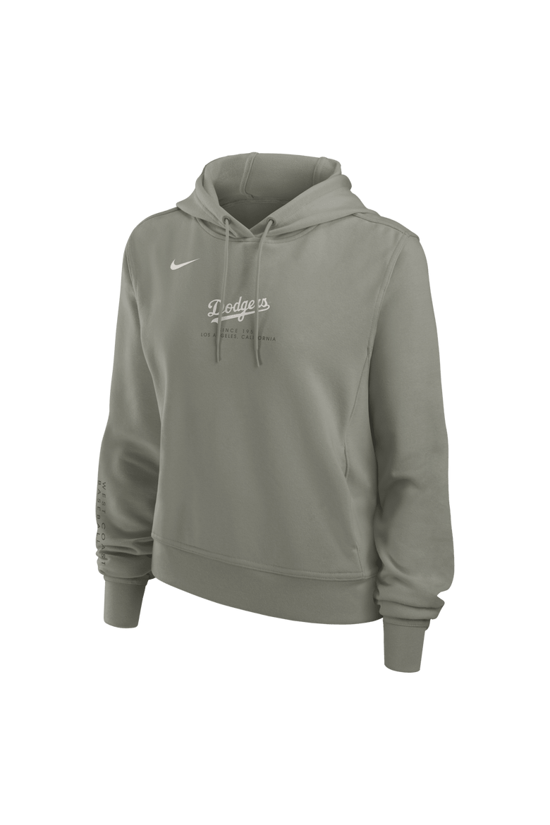 Women's Nike Olive Los Angeles Dodgers One Tri-Blend Dri-FIT Hoodie, Alternate, color, Olive