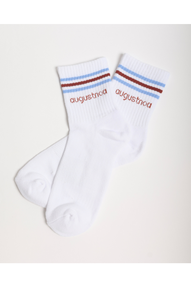 The Best Striped Ankle Sock, Main, color, STRIPE/BROWN & BLU
