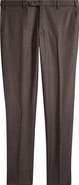 Zanella Parker Classic Wool Sharkskin Dress Pants