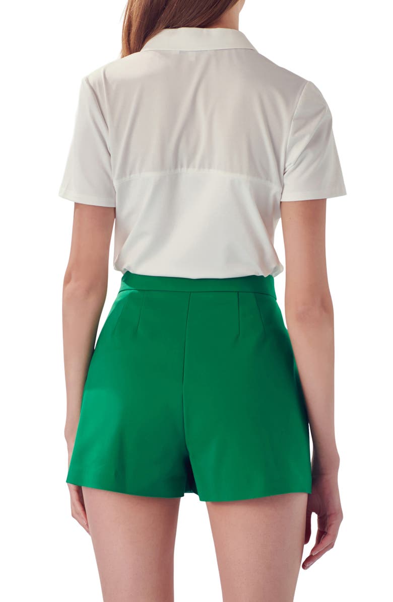 English Factory Stretch Polo, Alternate, color, White