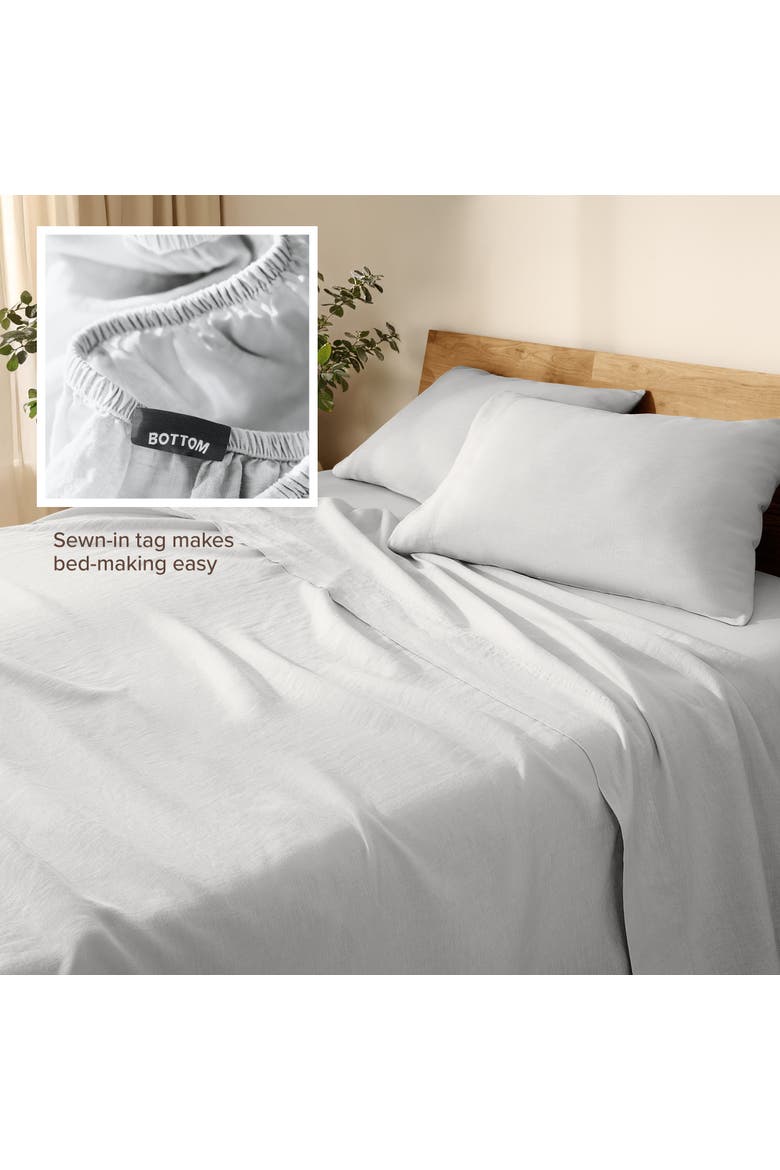 100% European Linen Sheet Set, Alternate, color, Glacier Grey