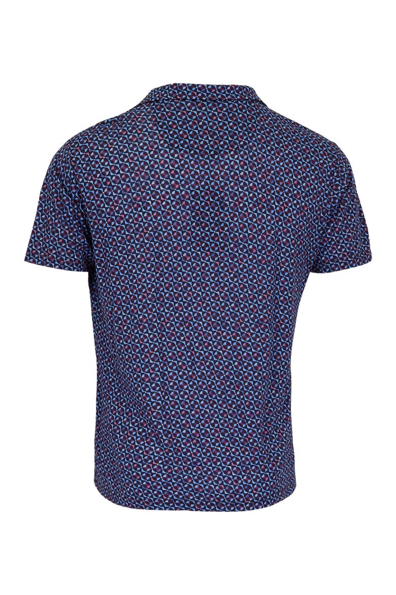 Bobby Merino Wool Johnny Collar Polo, Alternate, color, City Geo Plum