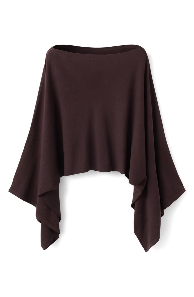 MANGO Cape Sleeve Crop Top, Alternate, color, Wine