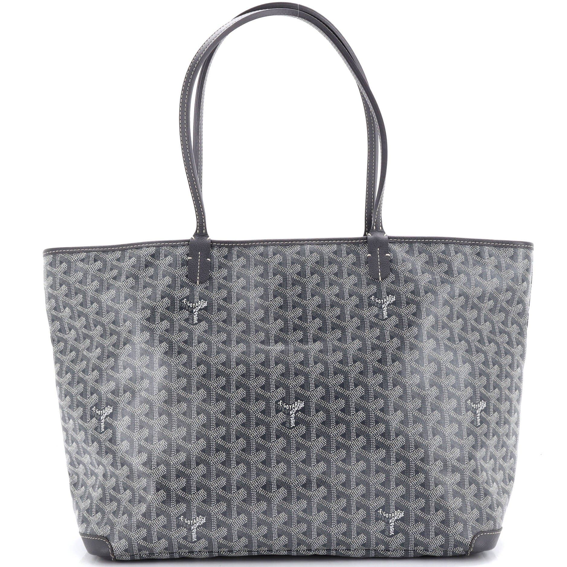 Pre-Owned Goyard Artois Tote Coated Canvas MM, Main, color, Gray
