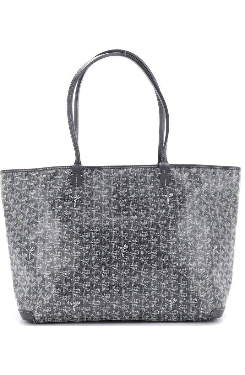 Pre-Owned Goyard Artois Tote Coated Canvas MM, Main, color, Gray