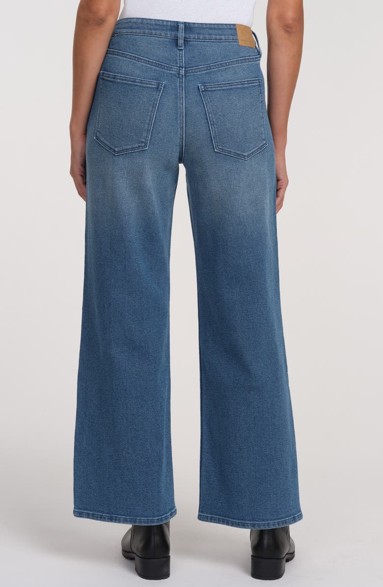 Sanctuary Denim Ekara Mid Rise Slim Wide Leg Jeans, Alternate, color, Medium Wash