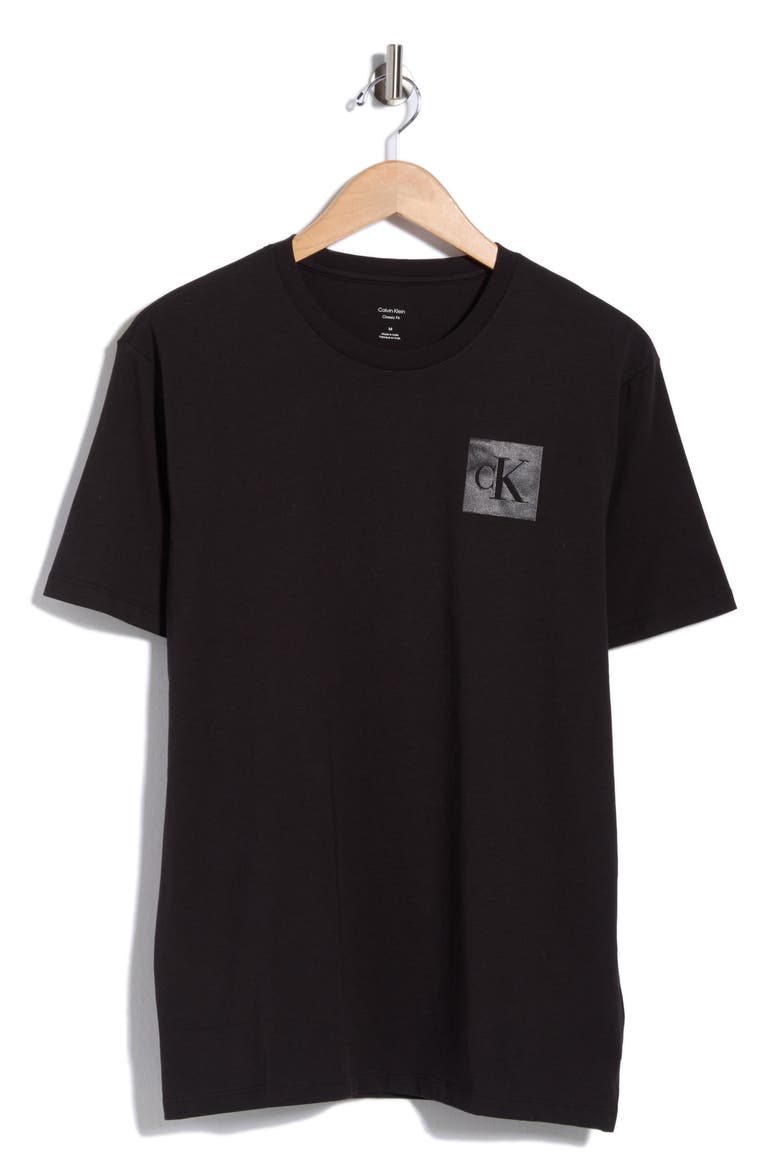 Knockout Monogram Cotton Graphic T-Shirt, Main, color, BLACK