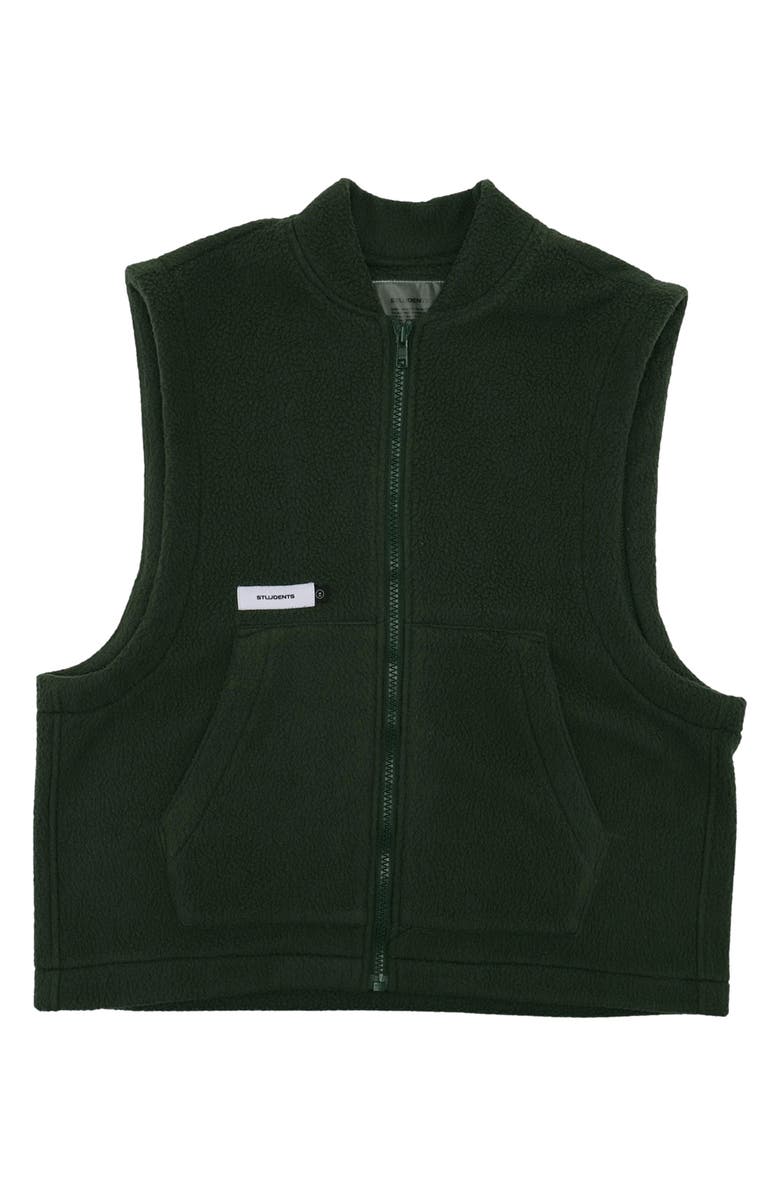 STUDENTS Turner High Pile Fleece Vest, Alternate, color, Hunter