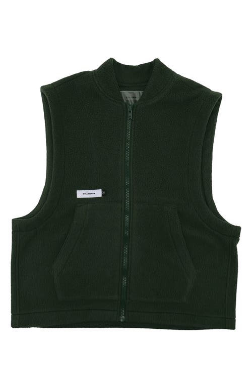 Students Turner High Pile Fleece Vest In Green