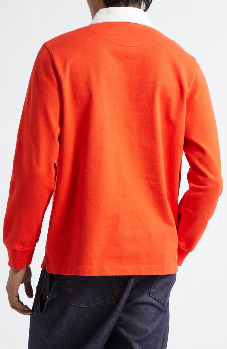 JW Anderson Super Speed Rugby Polo, Alternate, color, Bright Red