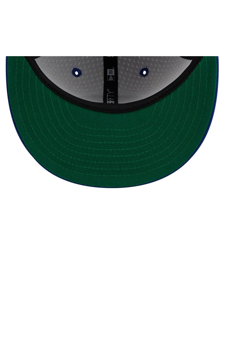 Men's New Era White/Royal Golden State Warriors Throwback 2Tone 59FIFTY Fitted Hat, Alternate, color, White