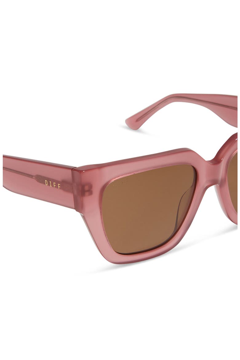 Remi II 53mm Polarized Square Sunglasses, Alternate, color, GUAVA / BROWN GRADIENT