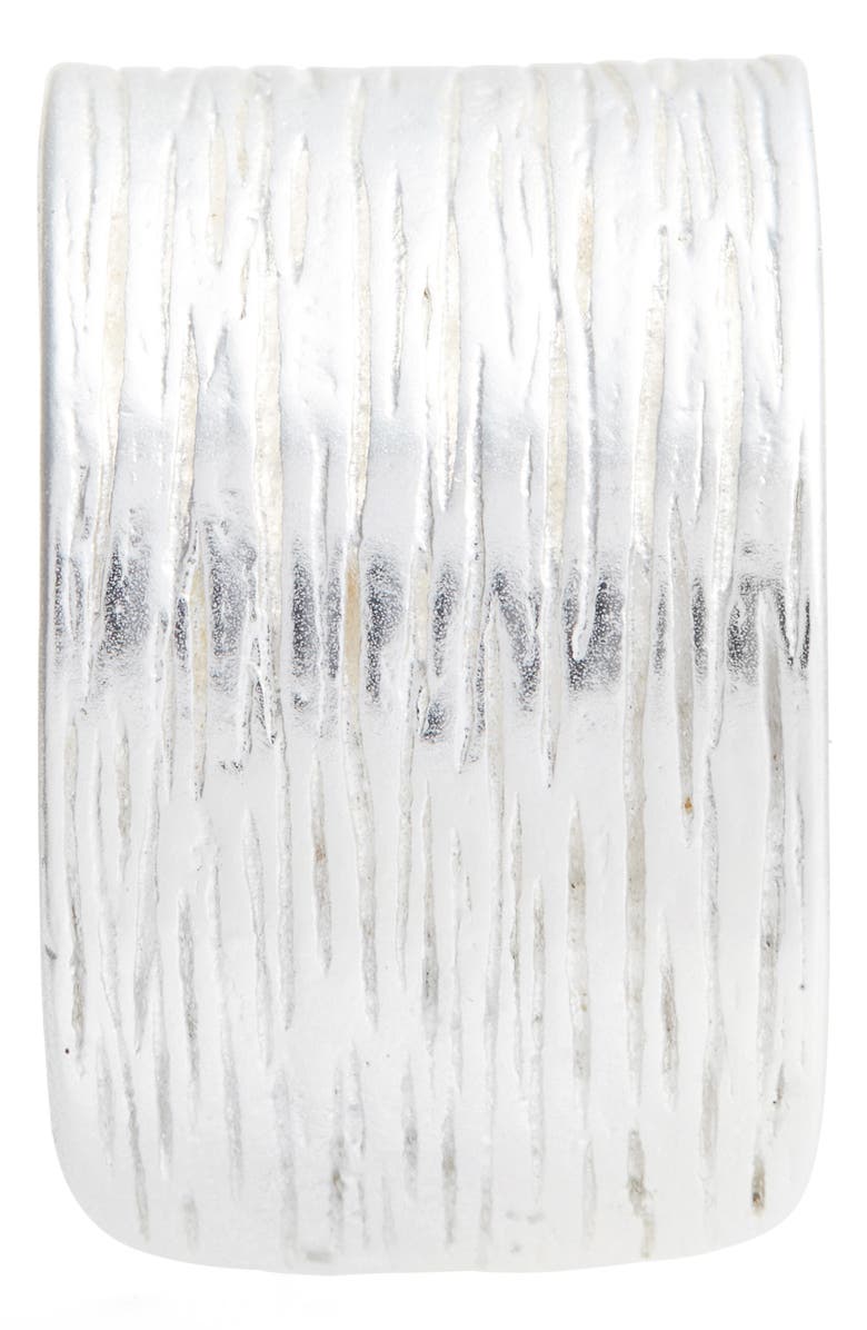 Karine Sultan Cigar Band Ring, Alternate, color, Silver