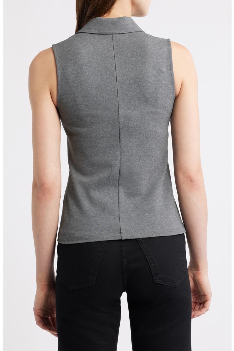 Irina Ponte Polo Tank, Alternate, color, CHARCOAL
