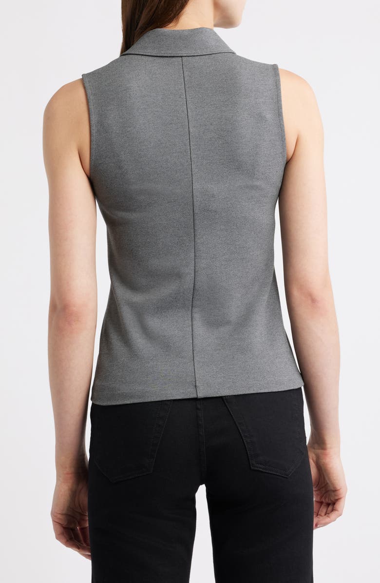 rag & bone Irina Ponte Polo Tank, Alternate, color, Charcoal