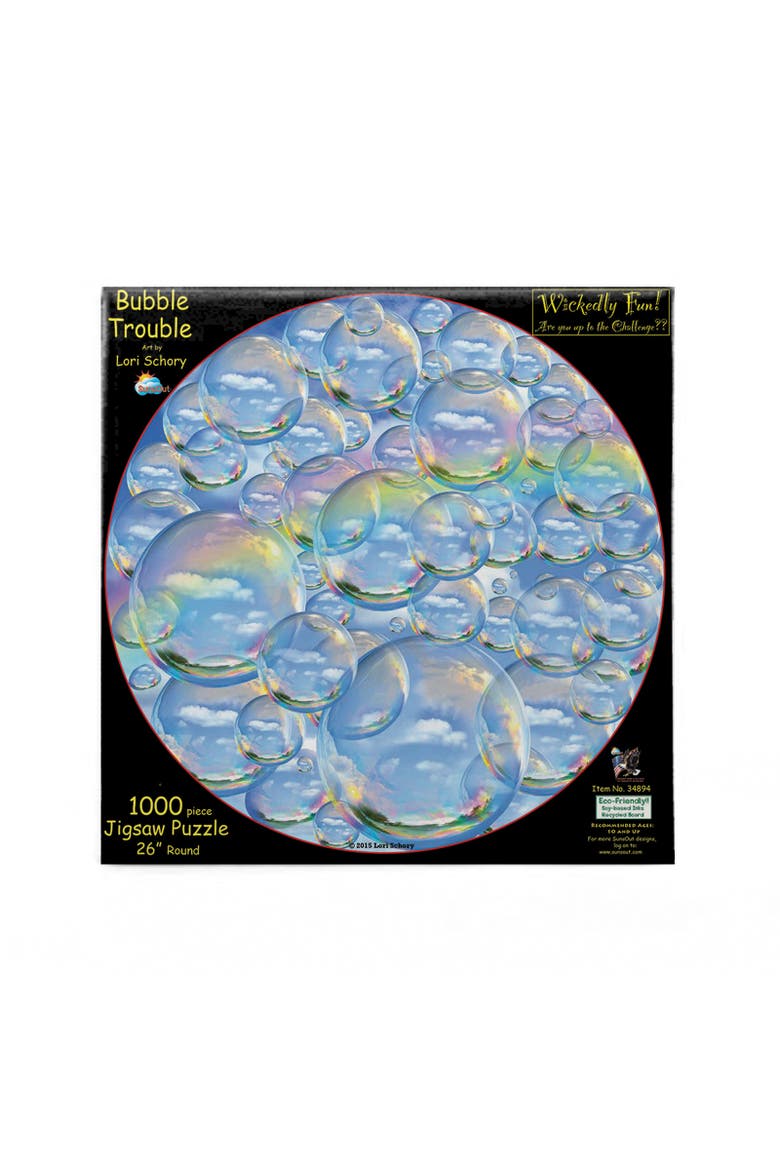 Bubble Trouble 1000 piece Jigsaw Puzzle for Adults Round, Alternate, color, Multicolor