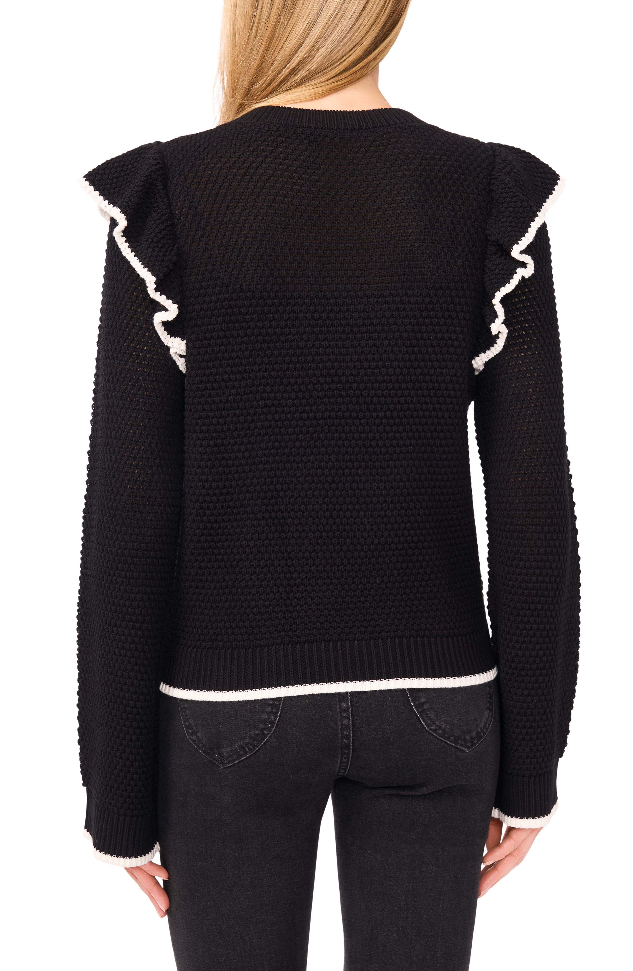 Tipped Ruffle Sweater - image 2