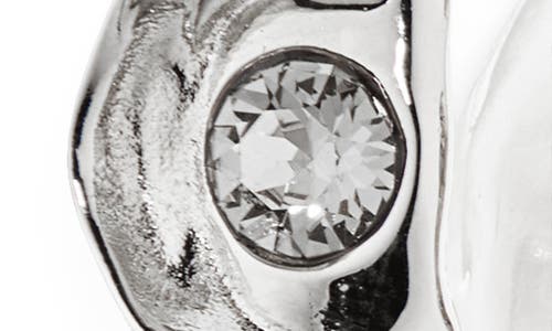 Oscar De La Renta Crystal Nest Hoop Earrings