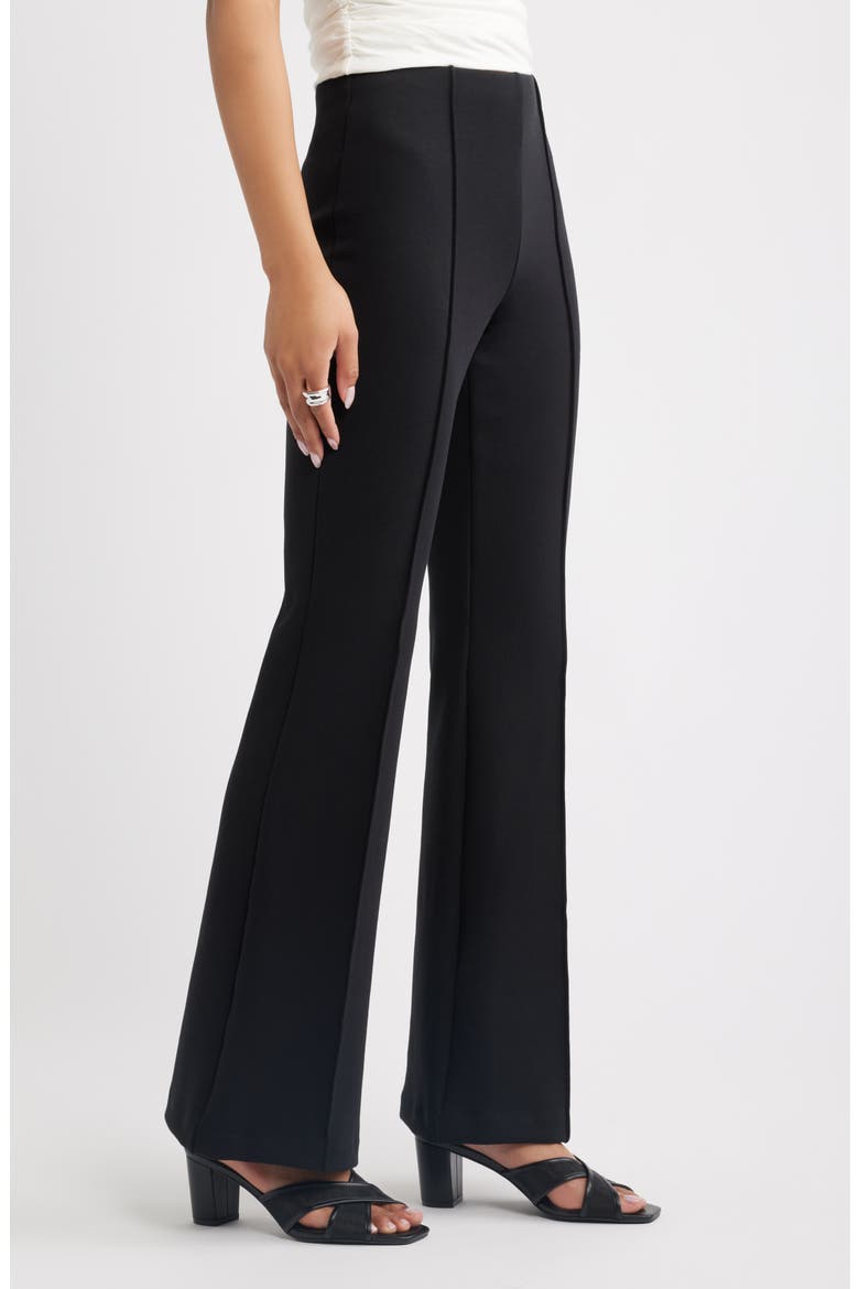 The Muse Flare Trousers, Alternate, color, BLACK