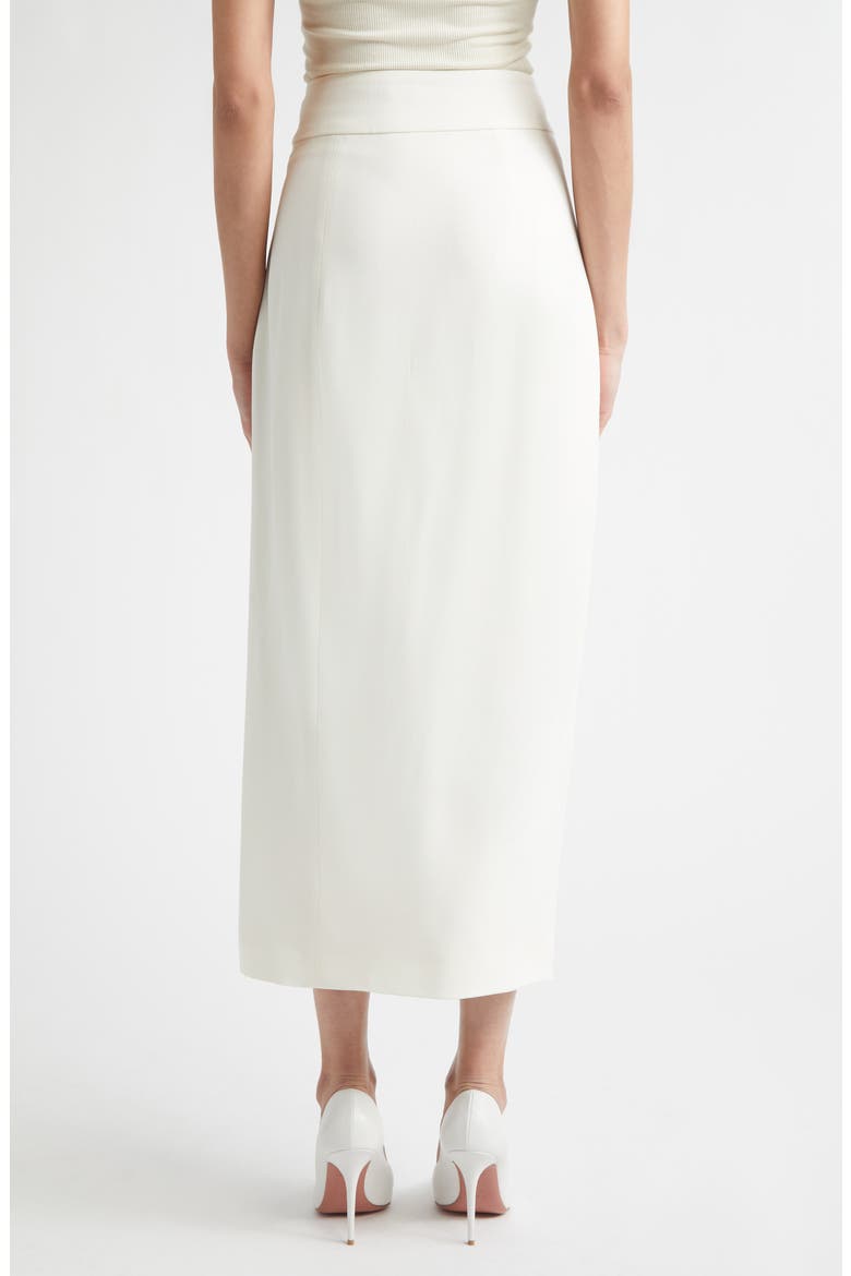 Front Slit Midi Skirt, Alternate, color, IVORY