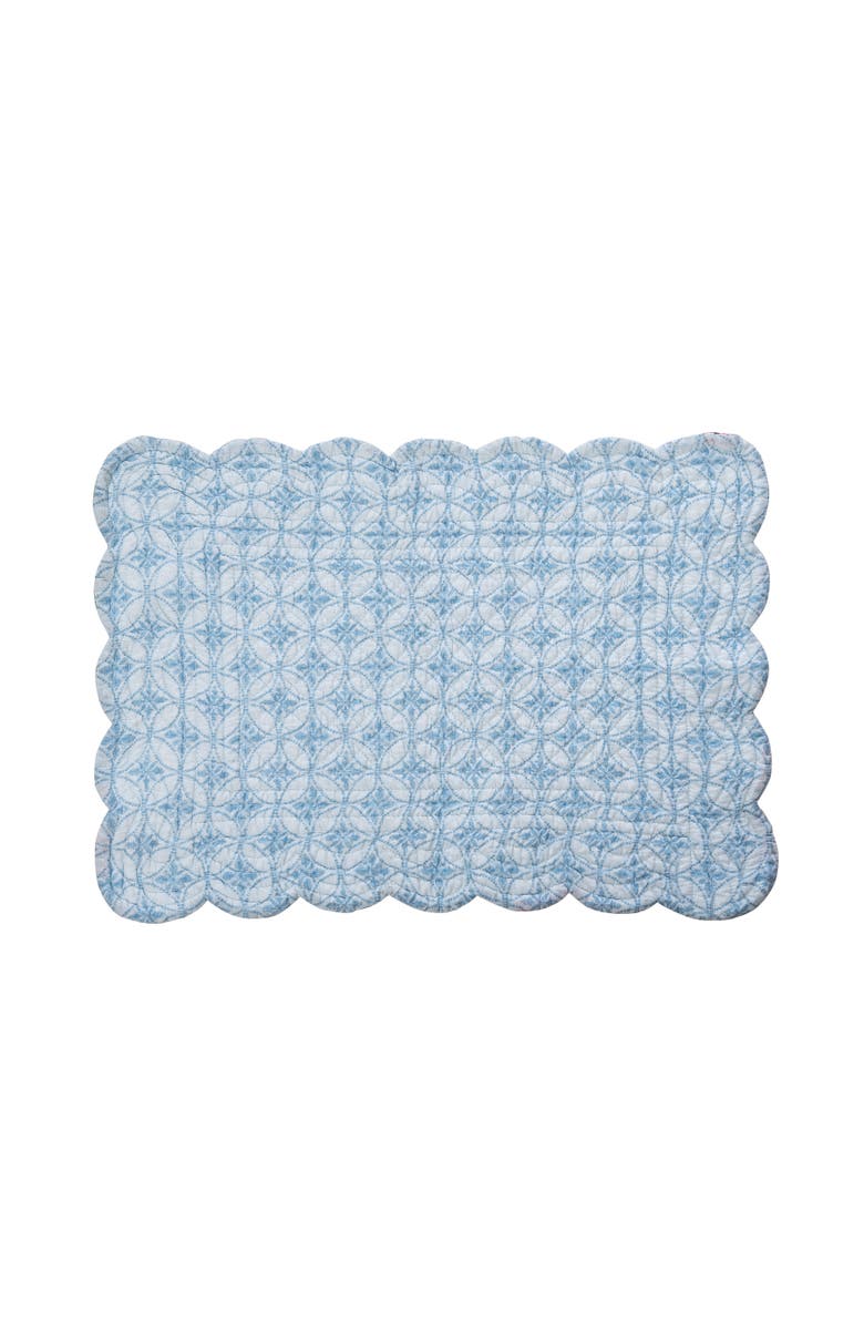 C&F Home Paradise Coast Placemats, Set of 6, Alternate, color, Blue