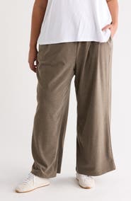 MAX STUDIO Drawstring Waist Wide Leg Pants