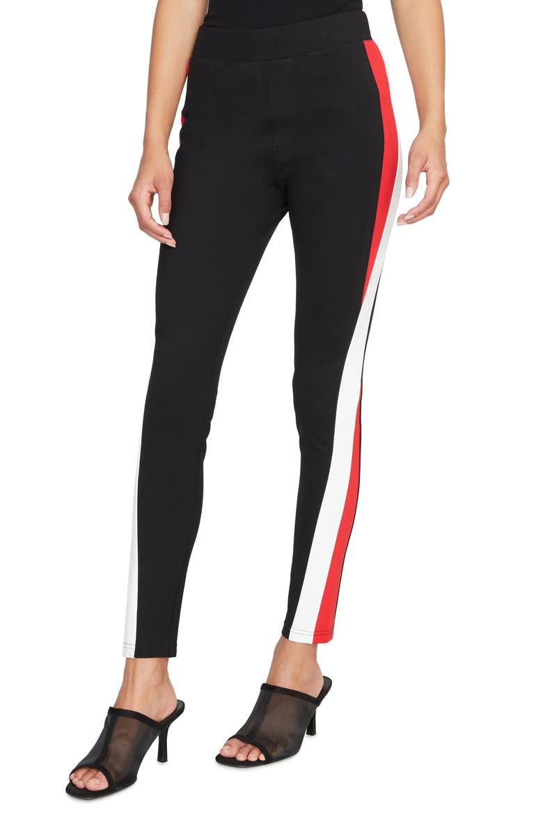 Colorblock Leggings, Main, color, BLACK CLOUD PARTY RED