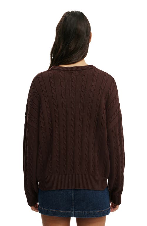 Cotton On Cotton Crew Neck Sweater In Brown