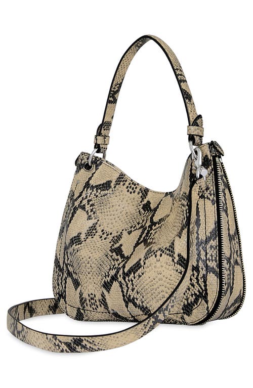 Rebecca Minkoff Durango Snakeskin Embossed Leather Crossbody Bag In Brown