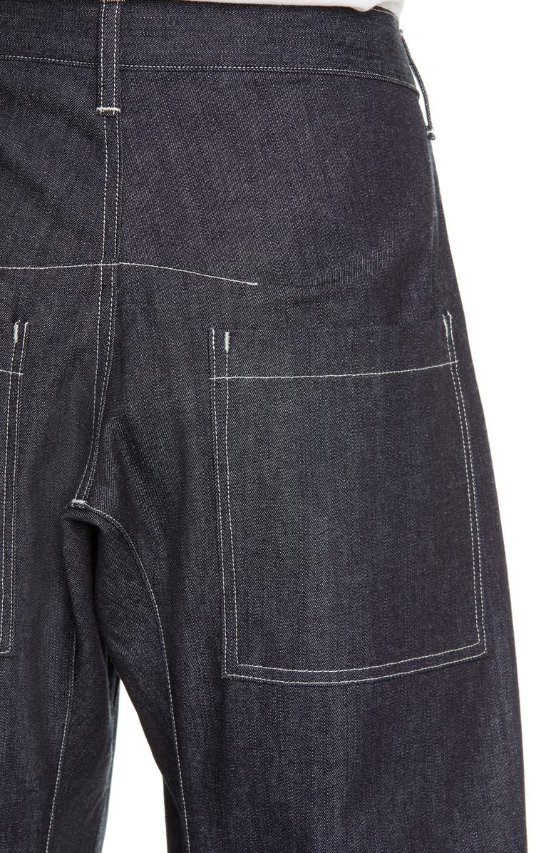 Y's by Yohji Yamamoto U-Gusset Wide Leg Jeans, Alternate, color, 