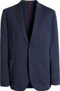 Johnston & Murphy XC Flex® Solid Navy Knit Sport Coat